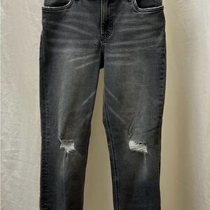 Stylish Black Distressed Jeans